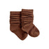 Blossom & Pear Scrunch Socks - Brown