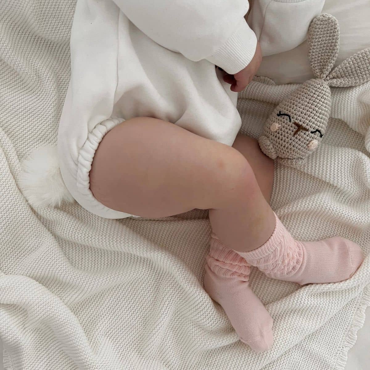 Blossom & Pear Scrunch Socks - Pink