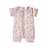 Blossom & Pear Short Sleeve Bamboo Growsuit - Blushing Blooms