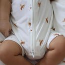Blossom & Pear Short Sleeve Bamboo Growsuit - Honey Bee