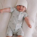 Blossom & Pear Short Sleeve Bamboo Growsuit - Puddle Duck