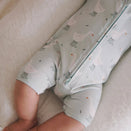 Blossom & Pear Short Sleeve Bamboo Growsuit - Puddle Duck