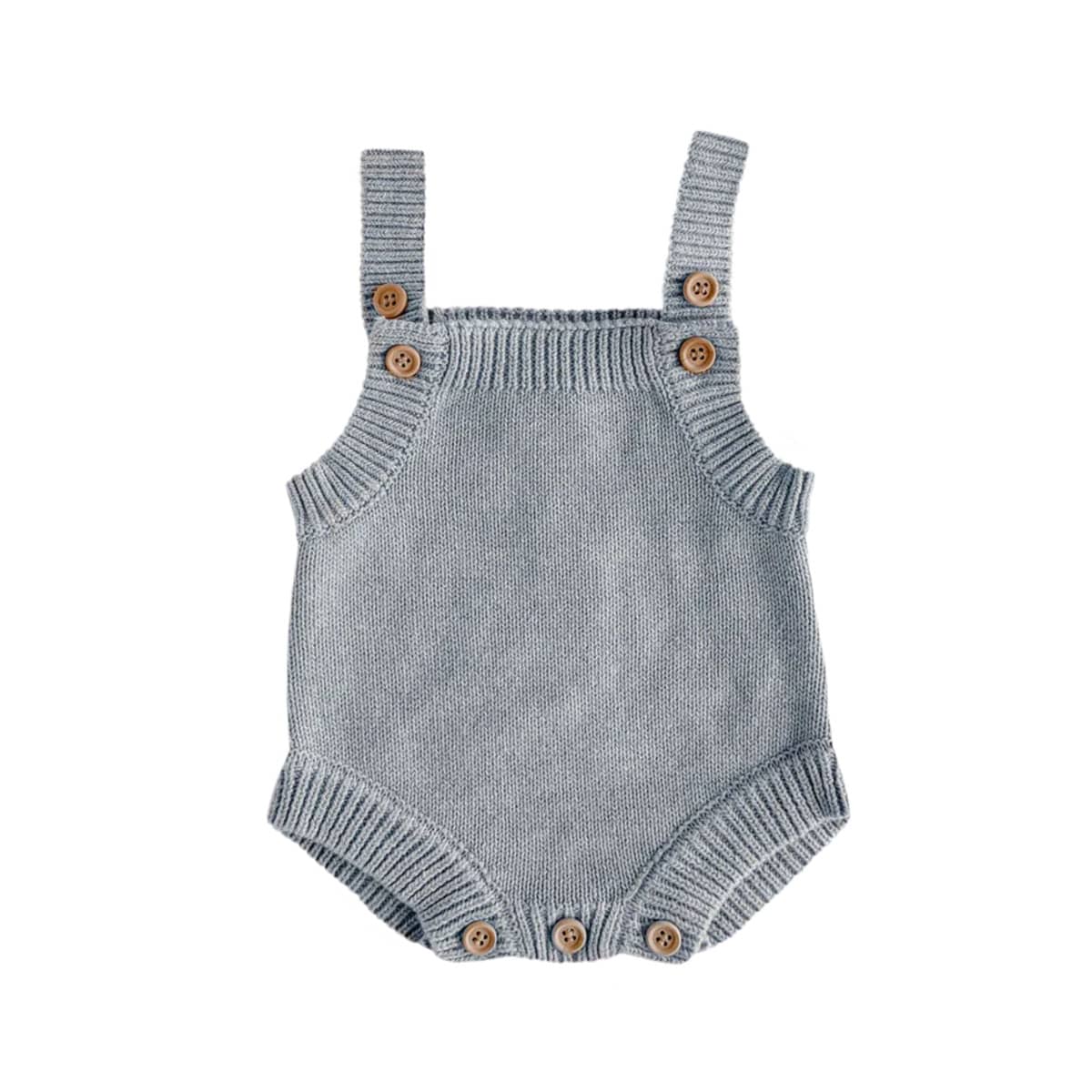 Blossom & Pear Singlet Mini Knit Romper - Powder Blue
