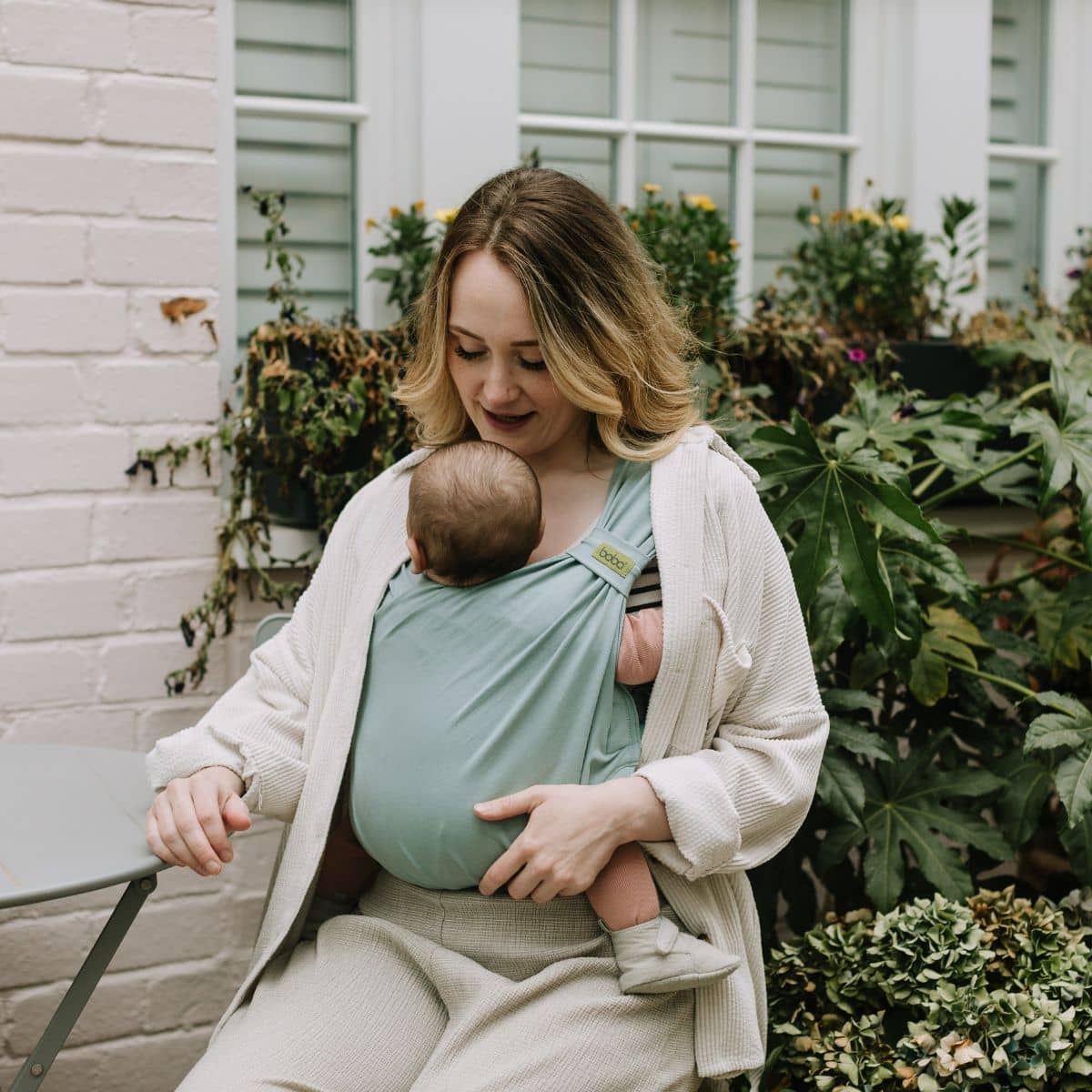 Boba Bliss Buckled Wrap Carrier - Sea Mist
