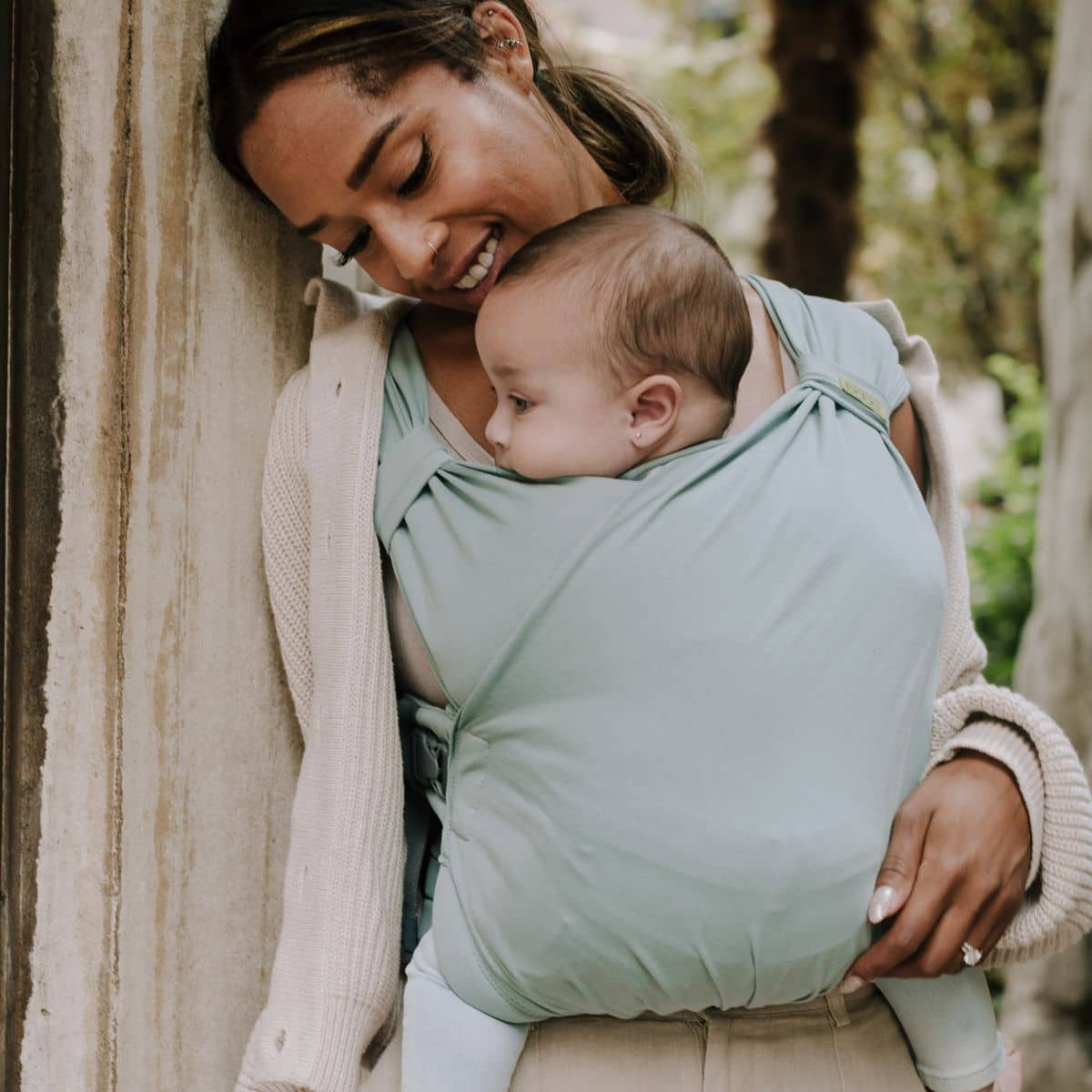 Boba Bliss Buckled Wrap Carrier - Sea Mist