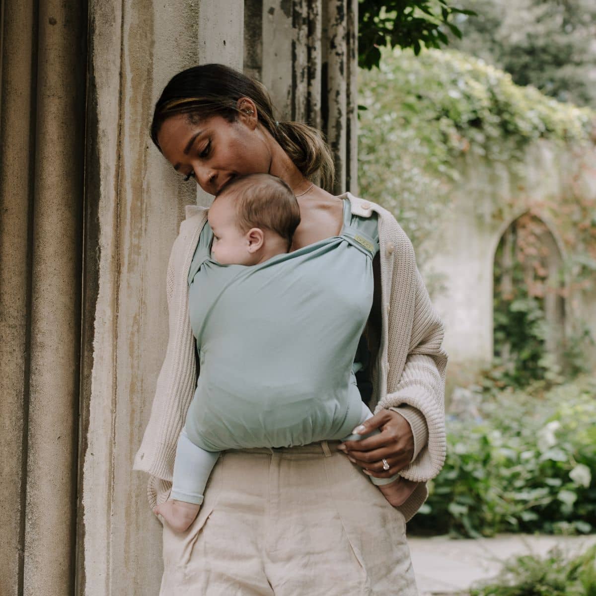 Boba Bliss Buckled Wrap Carrier - Sea Mist