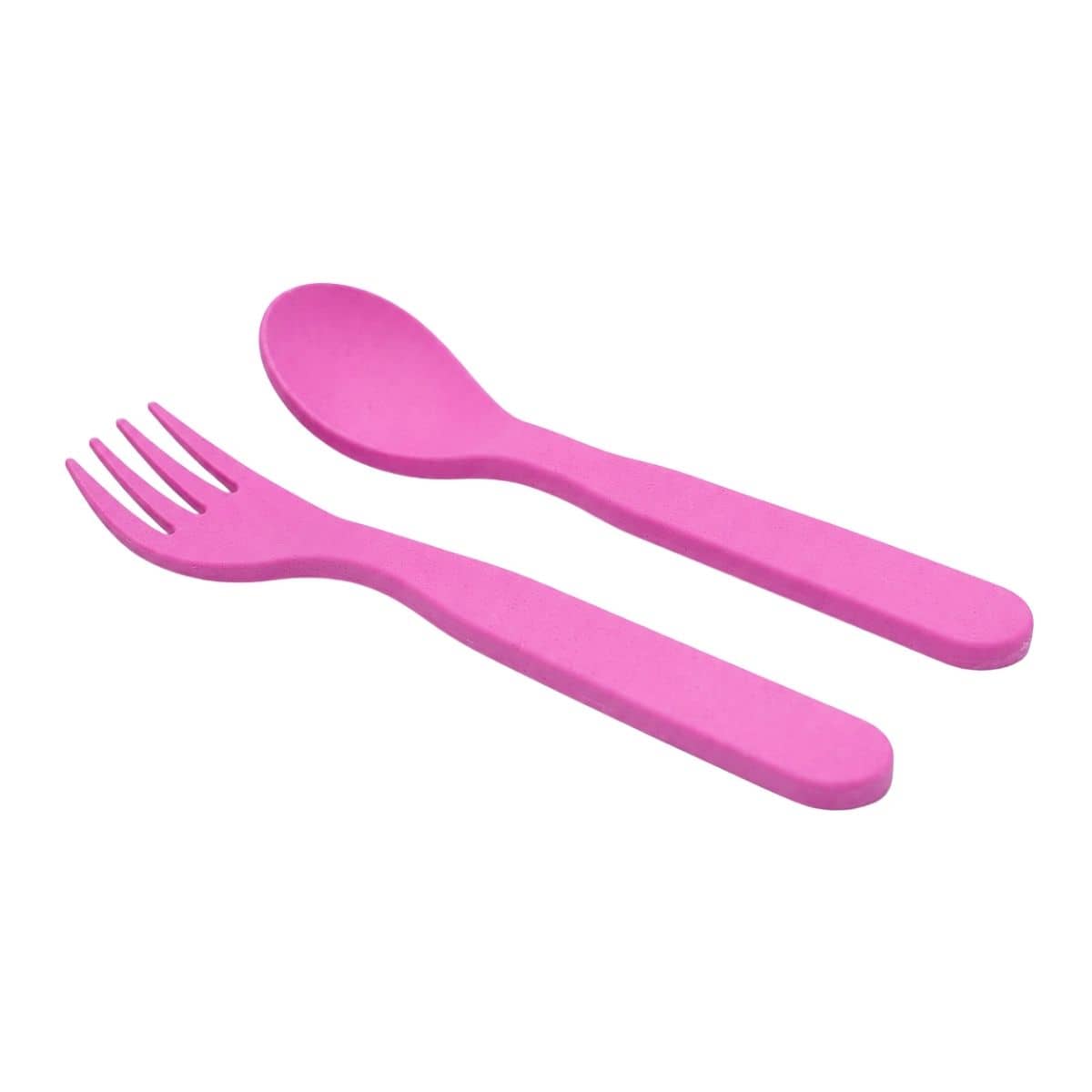 Bobo & Boo Plant-Based Cutlery Set - Pink