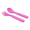 Bobo & Boo Plant-Based Cutlery Set - Pink