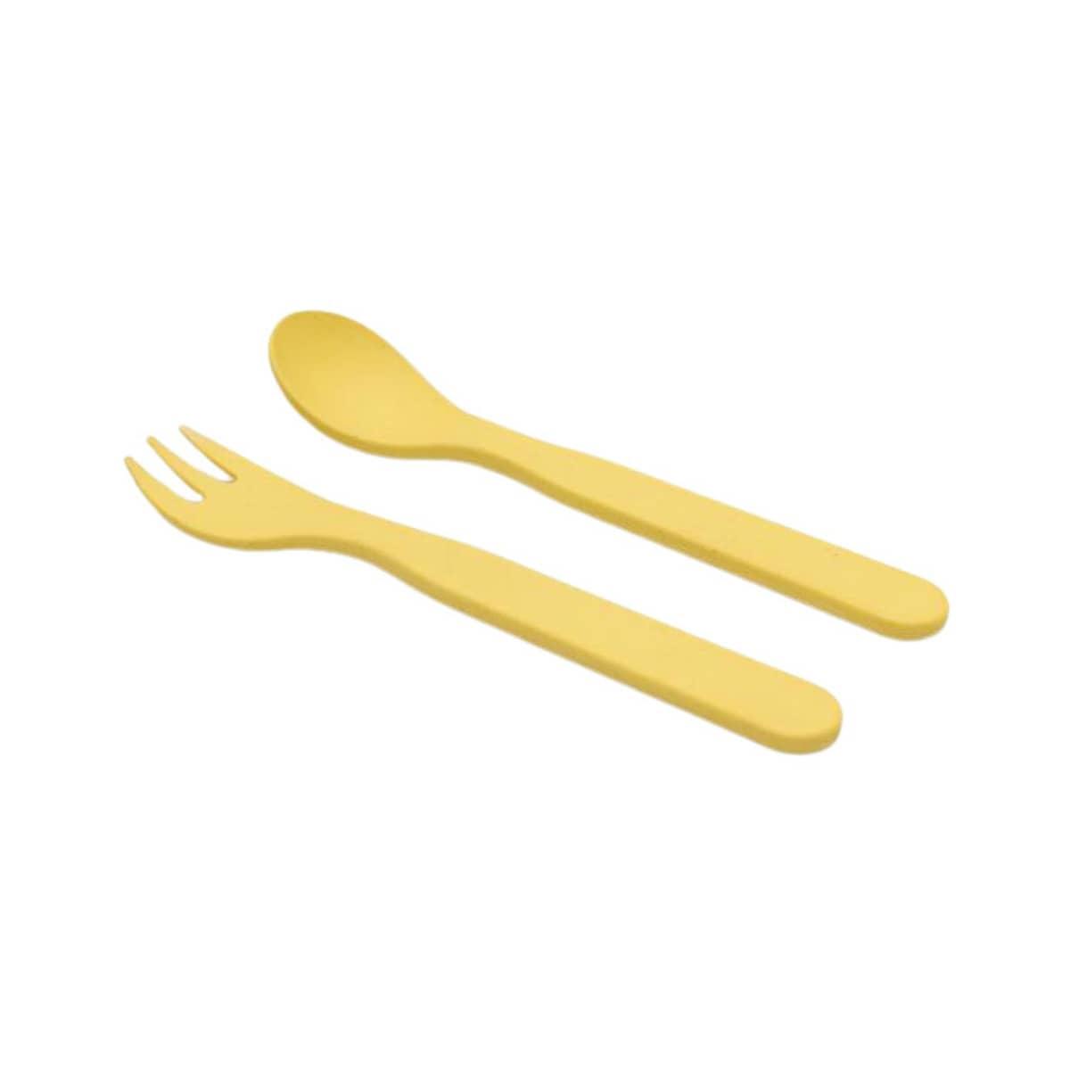 Bobo & Boo Plant-Based Cutlery Set - Yellow