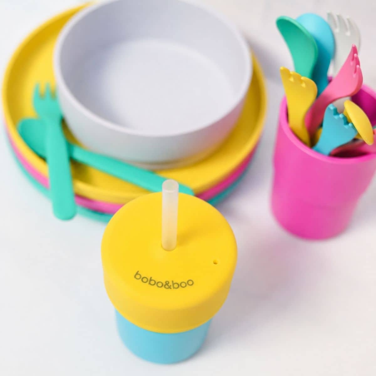 Bobo & Boo Universal Silicone Cup Lid - Straw