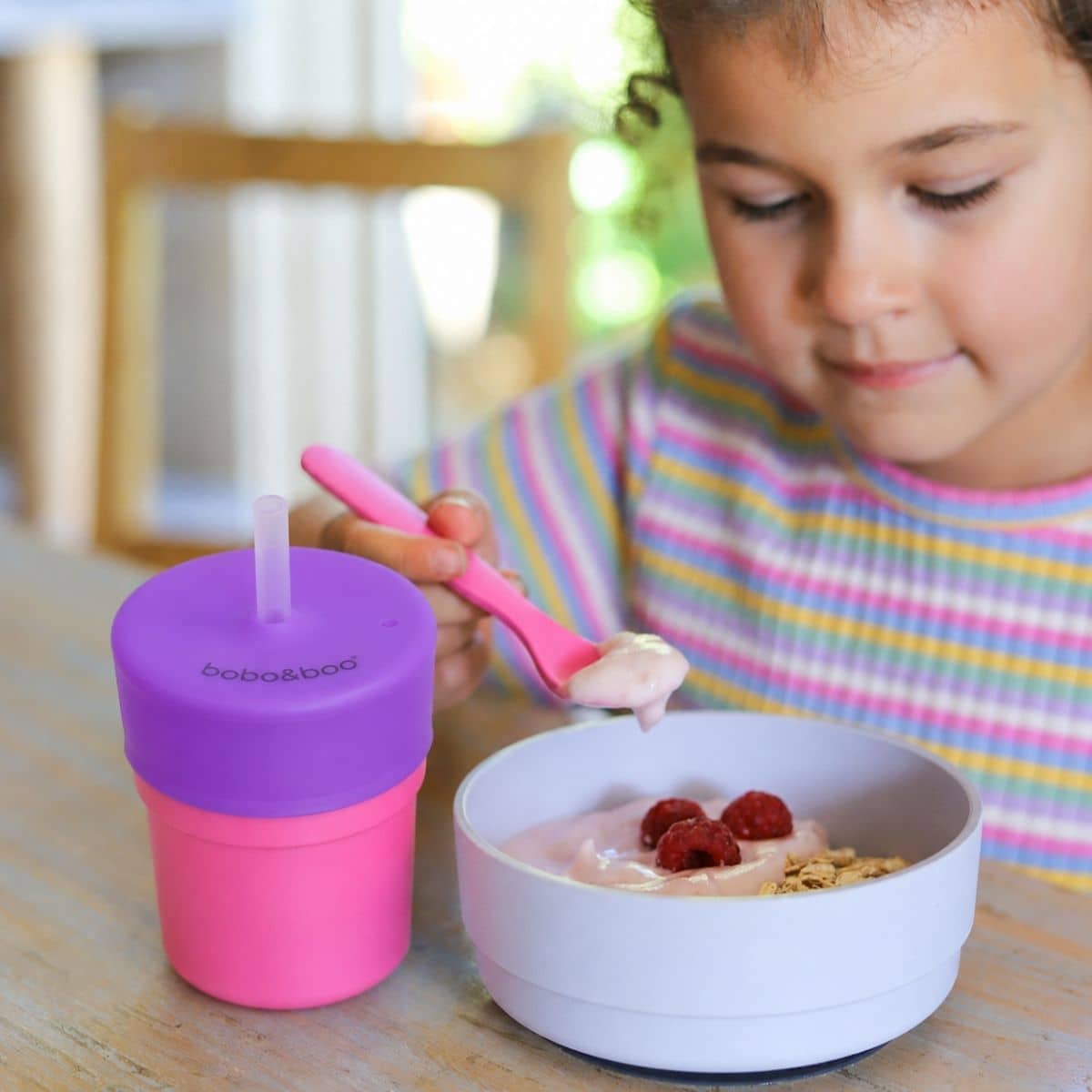 Bobo & Boo Universal Silicone Cup Lid - Straw