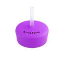 Bobo & Boo Universal Silicone Cup Lid - Straw - Purple