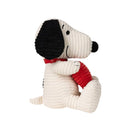 Bon Ton Toys Snoopy ECO Corduroy Cream with Heart Plush Toy