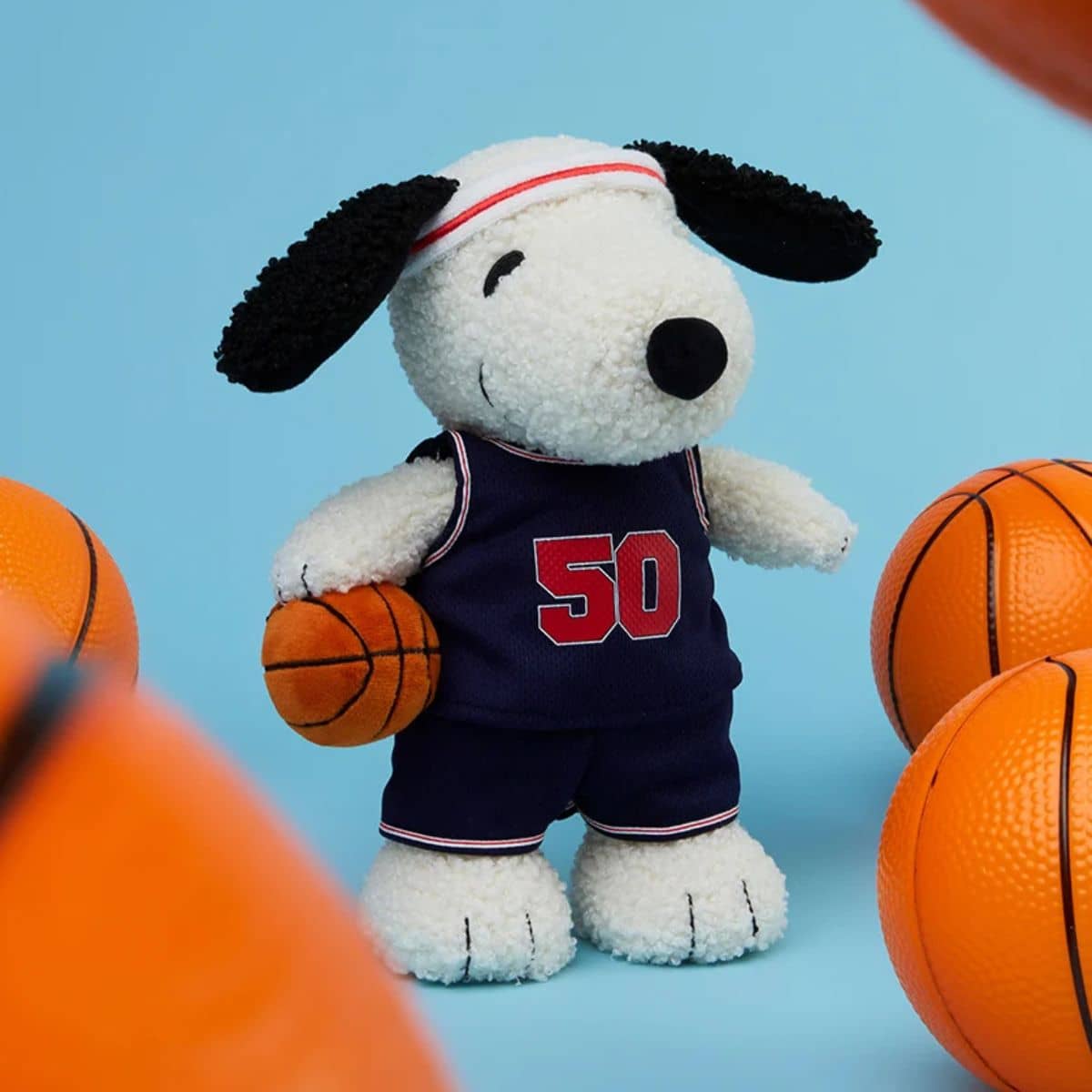 Bon Ton Toys Basketball Snoopy Plush Toy