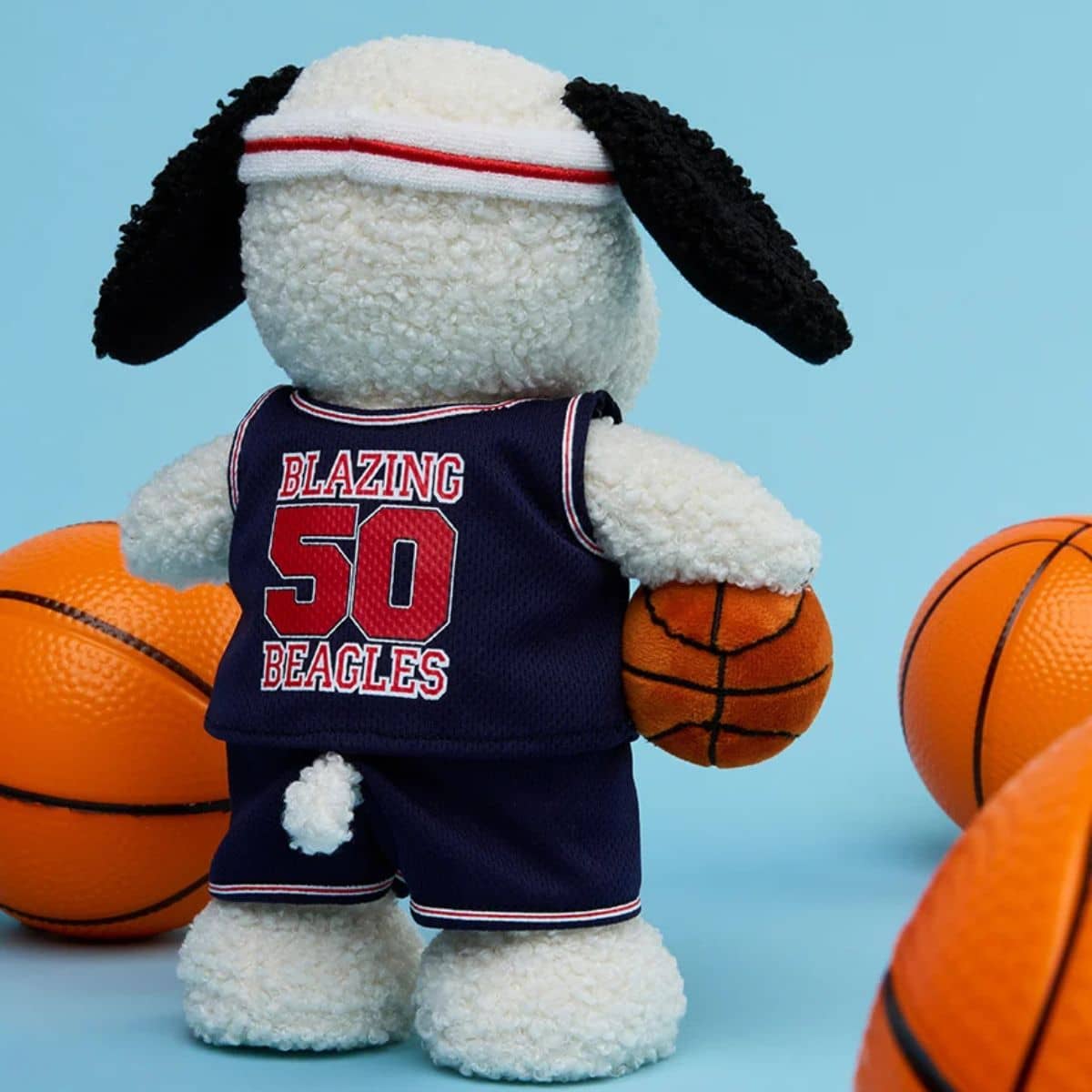 Bon Ton Toys Basketball Snoopy Plush Toy