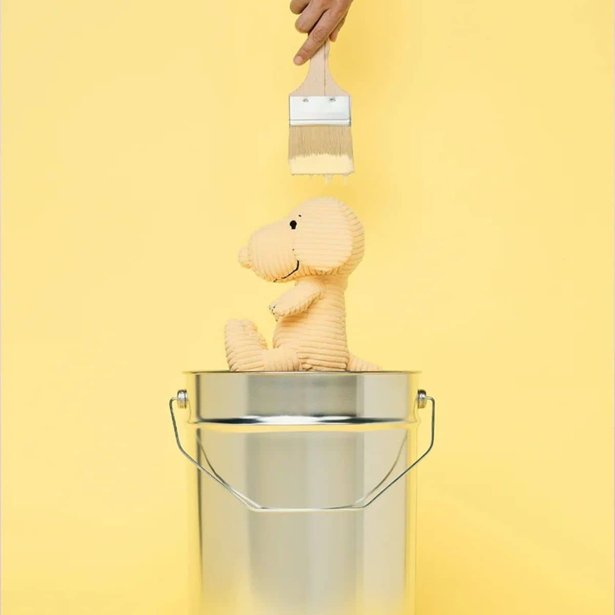 Bon Ton Toys Snoopy ECO Corduroy Plush Toy - Buttercream