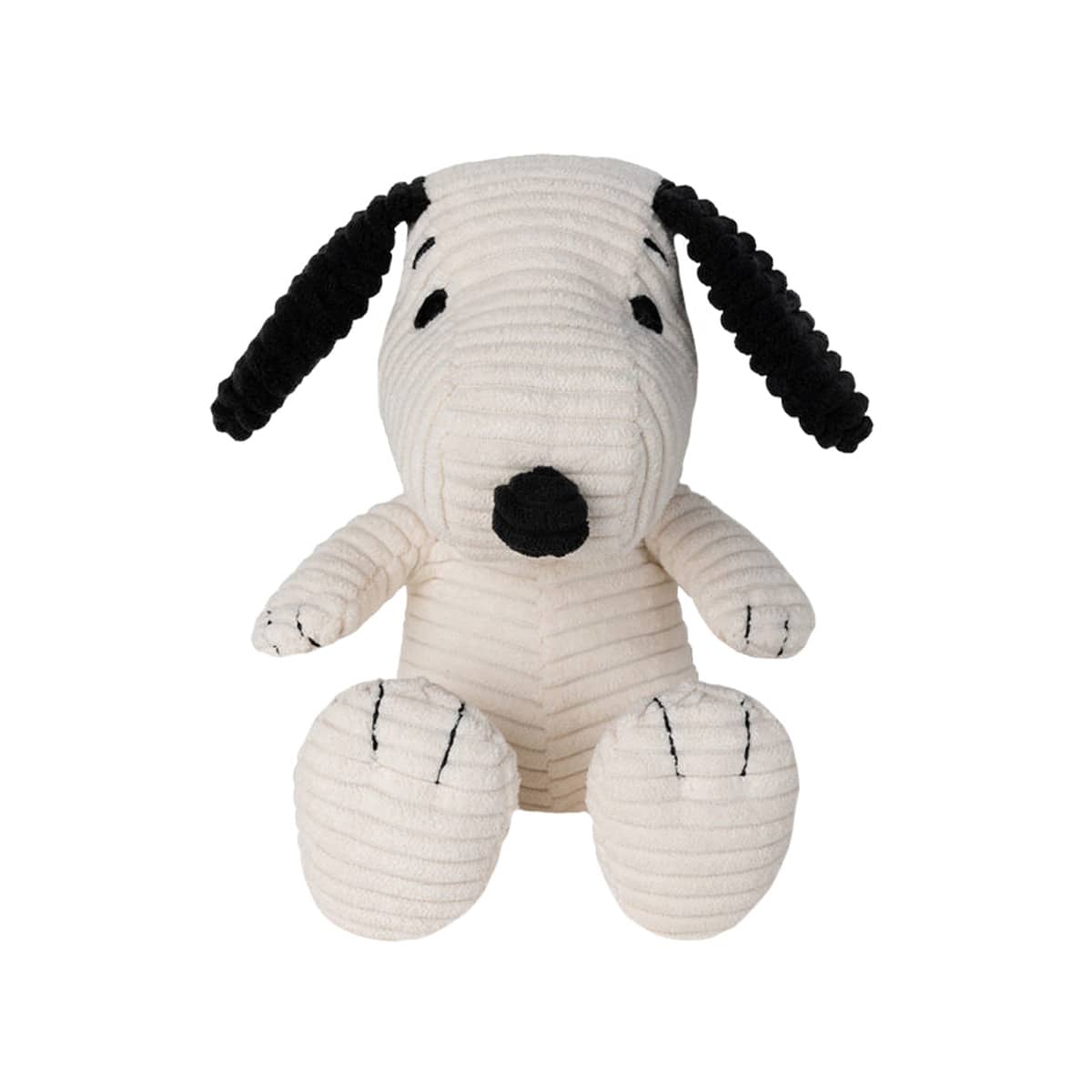 Bon Ton Toys Snoopy Sitting Corduroy Plush Toy - Cream