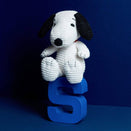 Bon Ton Toys Snoopy Sitting Corduroy Plush Toy - Cream
