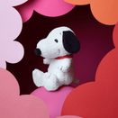 Bon Ton Toys Snoopy Sitting Tiny Teddy Plush Toy
