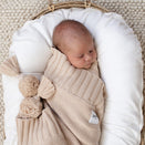 Bowy Made Cotton Knit Blanket - Oak