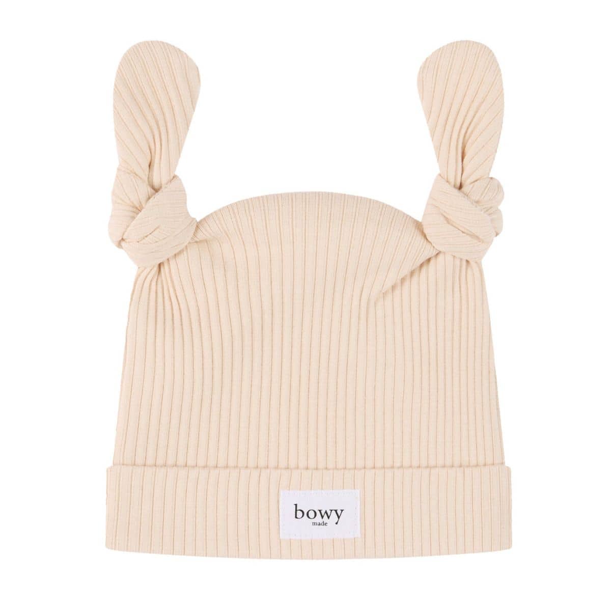 Bowy Made Double Knot Beanie - Cream