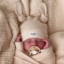 Bowy Made Double Knot Beanie - Cream