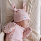 Bowy Made Double Knot Beanie - Dusty Pink