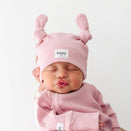 Bowy Made Double Knot Beanie - Dusty Pink