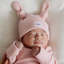 Bowy Made Double Knot Beanie - Dusty Pink