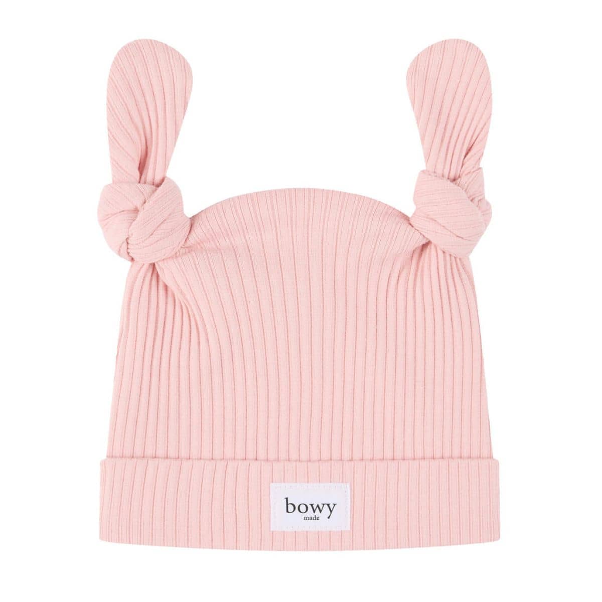 Bowy Made Double Knot Beanie Dusty Pink