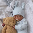 Bowy Made Double Knot Beanie - Powder Blue