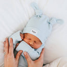 Bowy Made Double Knot Beanie - Powder Blue