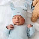 Bowy Made Double Knot Beanie - Powder Blue