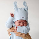Bowy Made Double Knot Beanie - Powder Blue