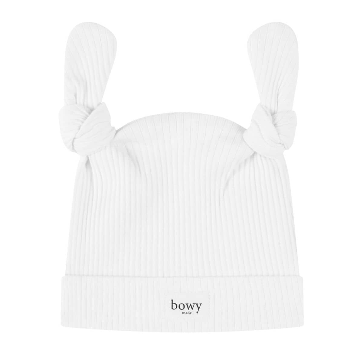 Bowy Made Double Knot Beanie - White