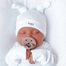 Bowy Made Double Knot Beanie - White
