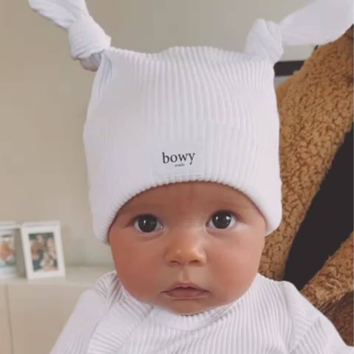 Bowy Made Double Knot Beanie - White