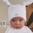 Bowy Made Double Knot Beanie - White