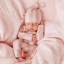 Bowy Made Muslin Bubble Blanket - Blush Pink