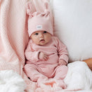 Bowy Made Muslin Bubble Blanket - Blush Pink