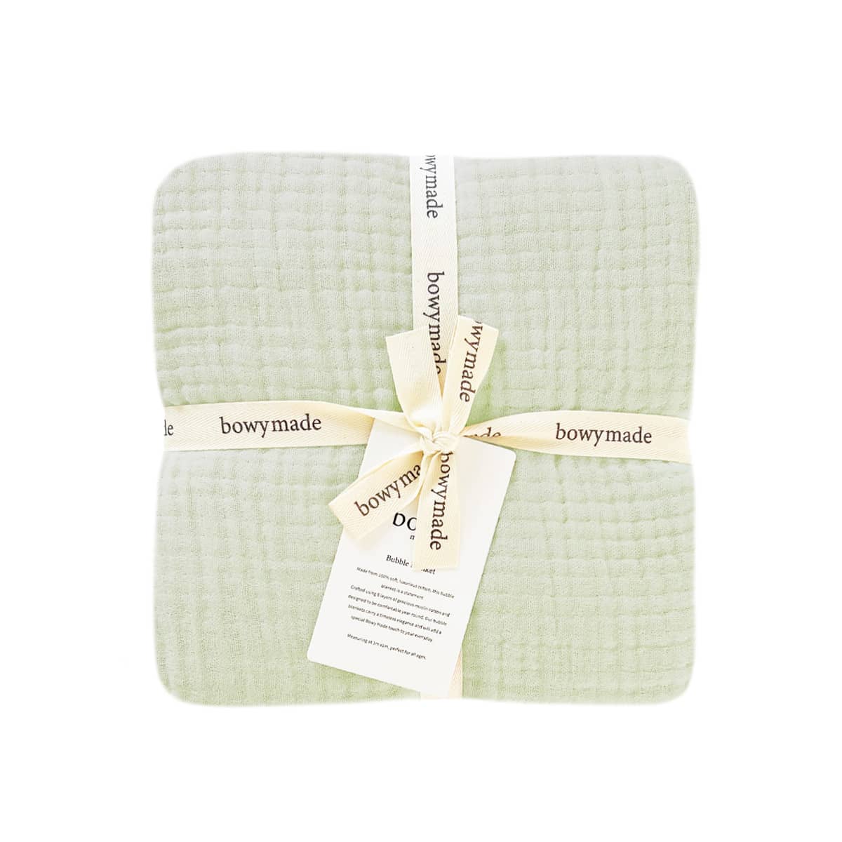Bowy Made Muslin Bubble Blanket - Clover