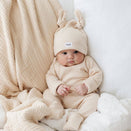 Bowy Made Muslin Bubble Blanket - Cream