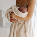 Bowy Made Muslin Bubble Blanket - Cream