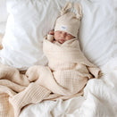 Bowy Made Muslin Bubble Blanket - Cream