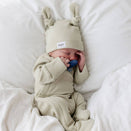Bowy Made Ribbed Cotton Onesie - Clover
