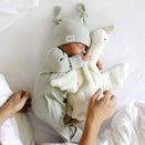 Bowy Made Ribbed Cotton Onesie - Clover