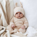 Bowy Made Ribbed Cotton Onesie - Cream