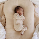 Bowy Made Ribbed Cotton Onesie - Cream
