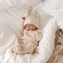 Bowy Made Ribbed Cotton Onesie - Cream