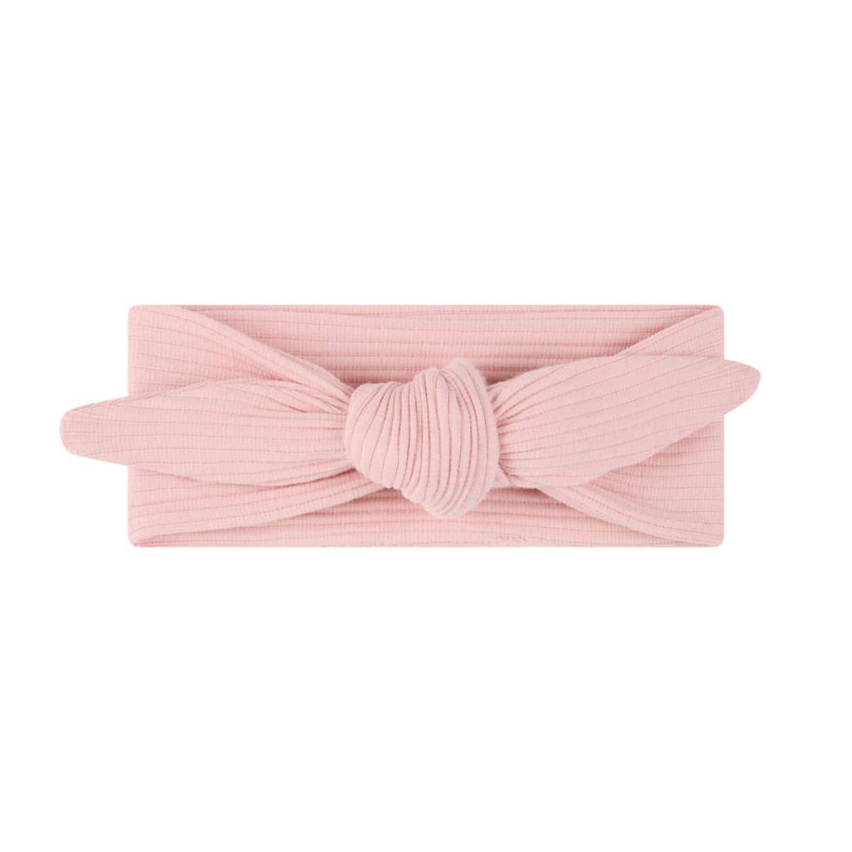 Bowy Made Ribbed Head Tie - Dusty Pink